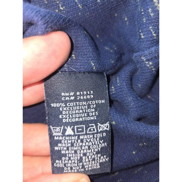 Robert Graham Mens Long Sleeve Navy Crewneck Sweater XL - Picture 6 of 8